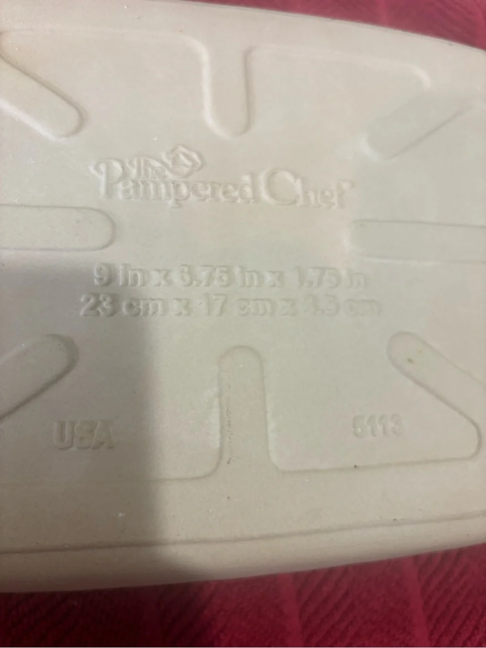 Pampered Chef Small Ridged Baker
